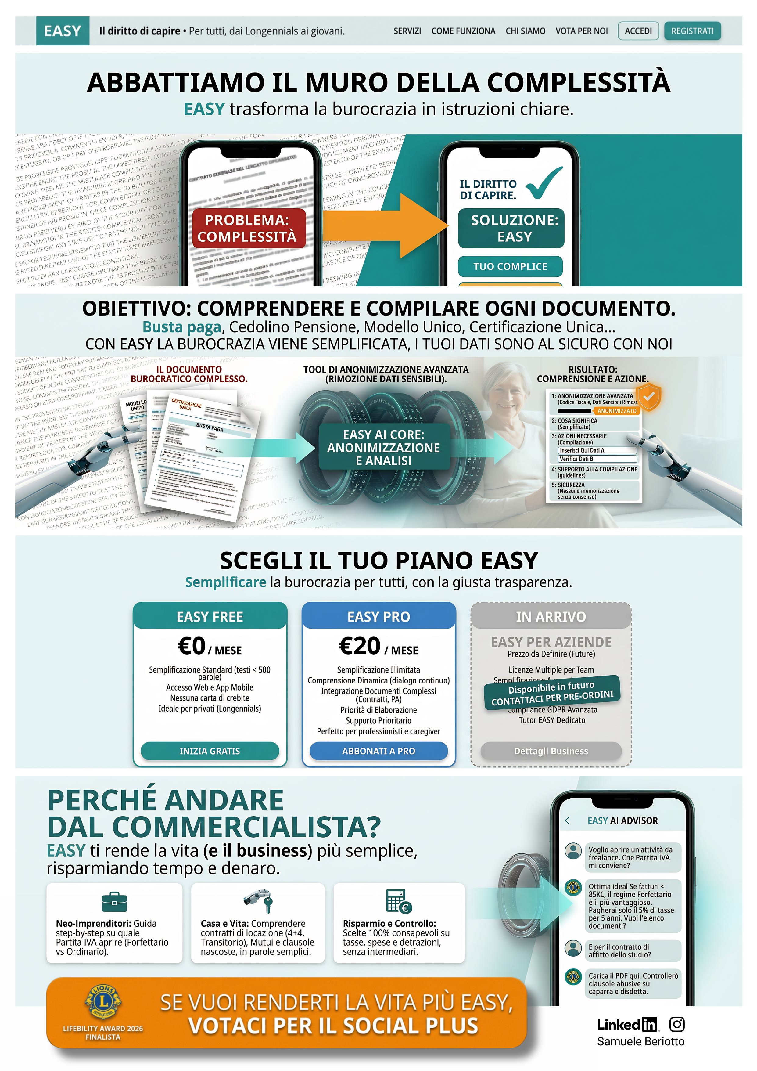 EASY — Semplificazione documentale con AI generativa per anziani e fragili